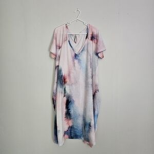 World Market Tie Dye Harem Short Romper